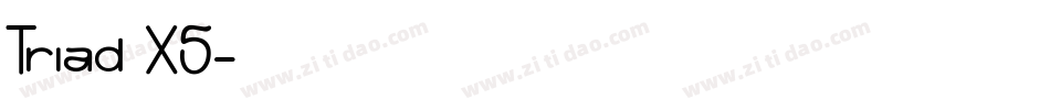 Triad XS字体转换